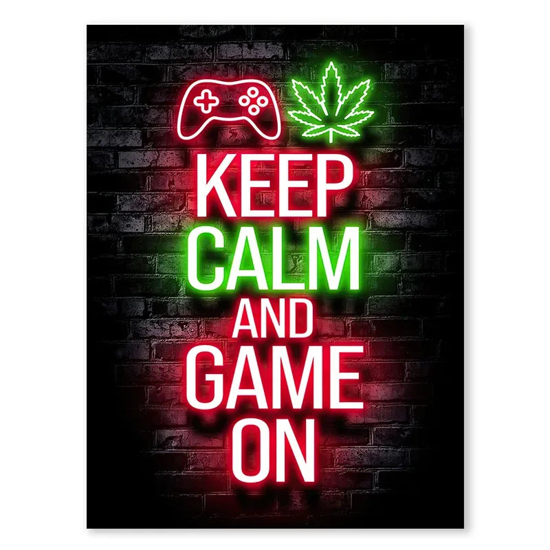 Neón LED Gaming Decoration Posters · Iluminación Setup Gaming