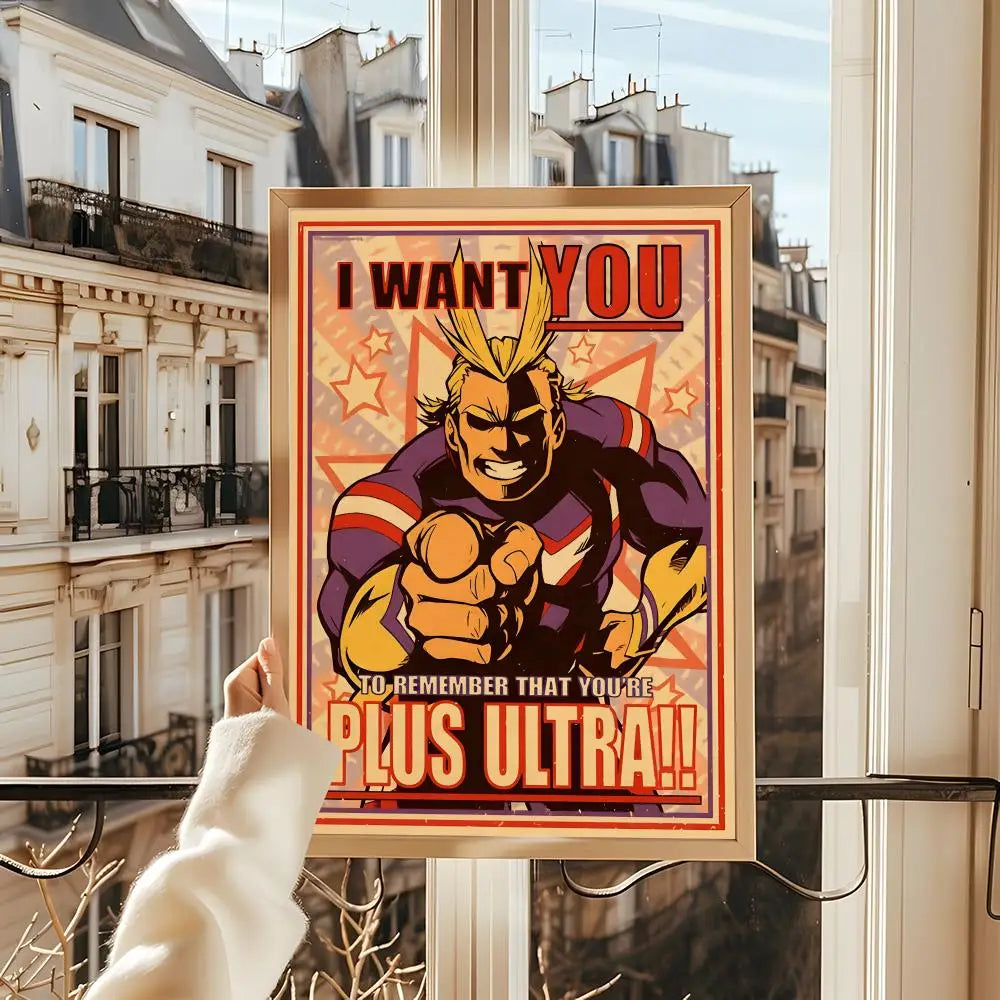 Poster My Hero Academia Room · Decoración Setup Gamer y Escritorio