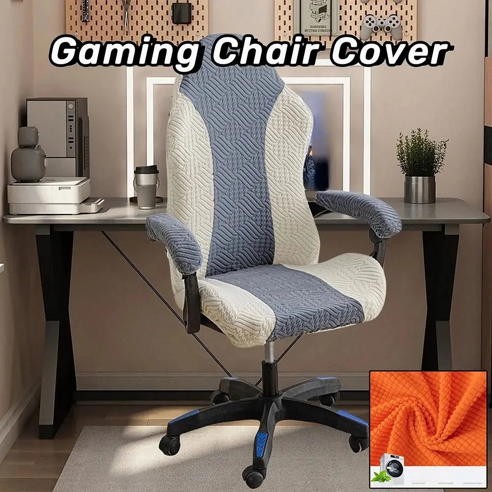 Funda Jacquard Antideslizante para Silla Gaming · 95cm Multicolor Decorativa
