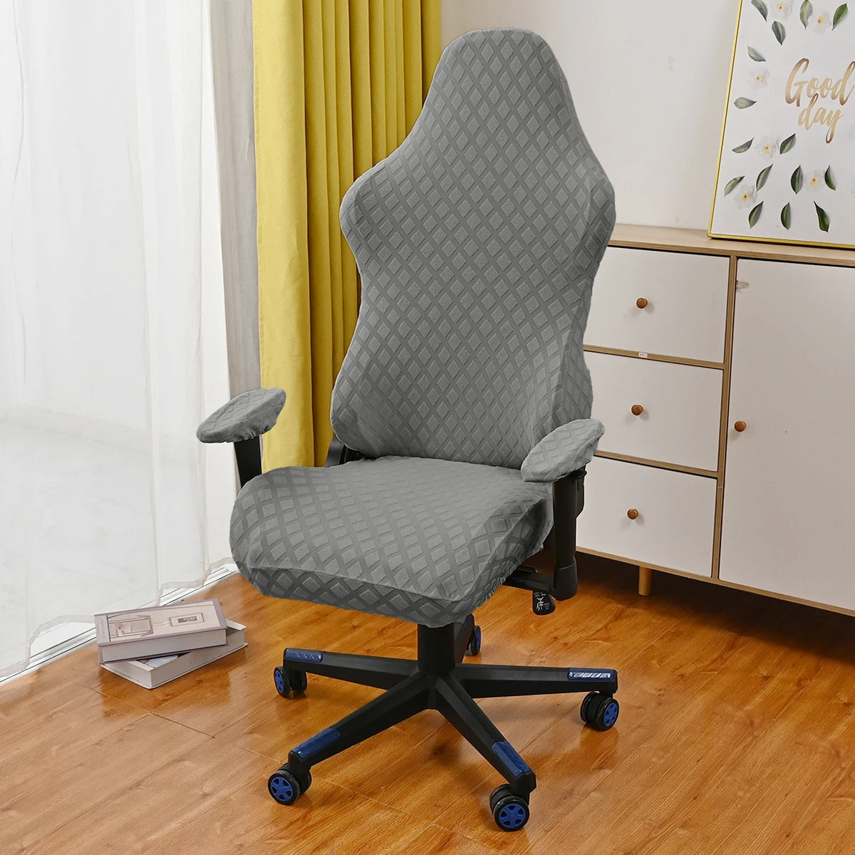 Funda Impermeable para Silla Gaming Negra · Tamaño Universal Reclinable