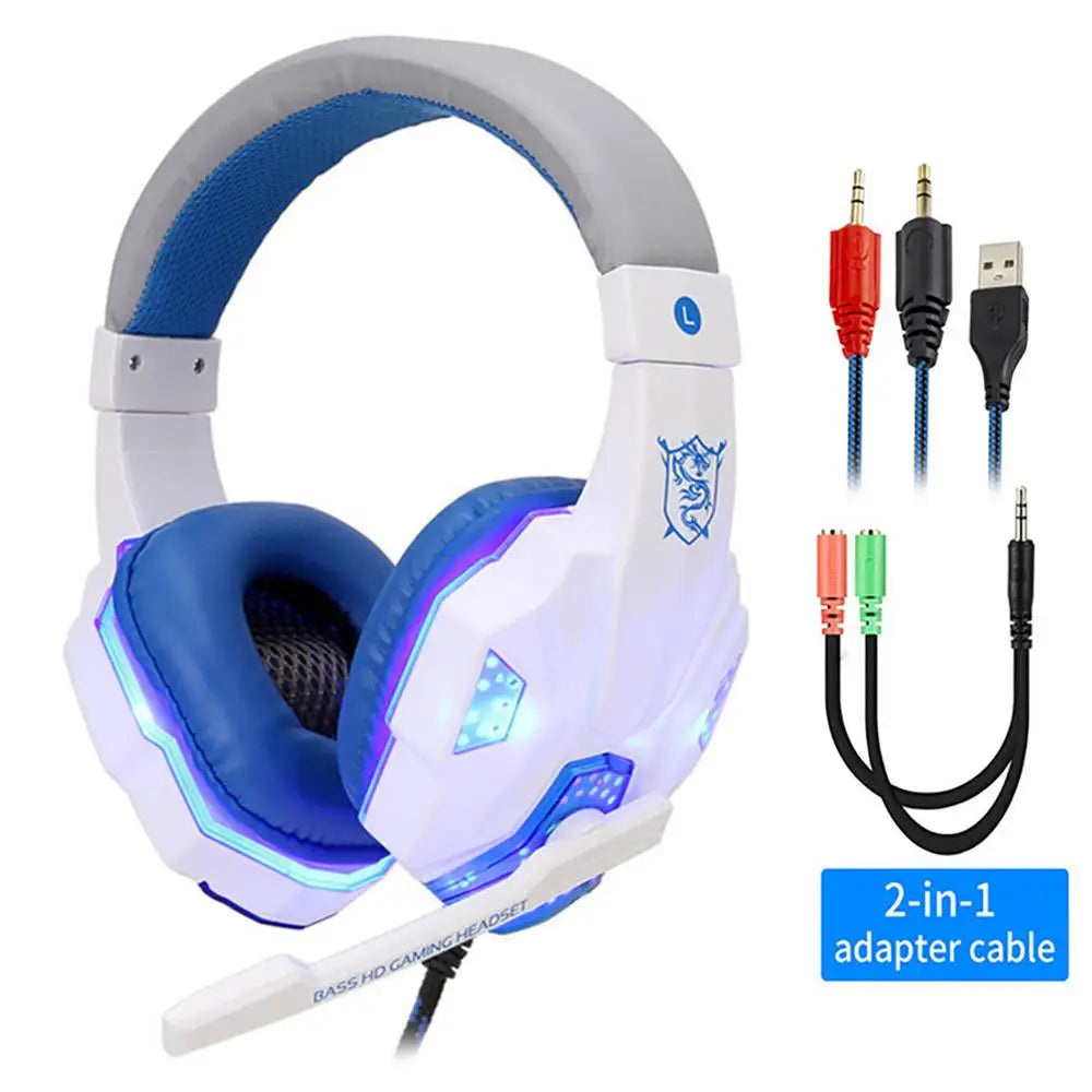 Auriculares Gamer con Micrófono y Luz LED