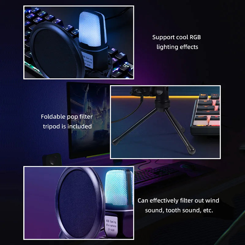Micrófono Microfone Condensador noise · Sonido Gaming