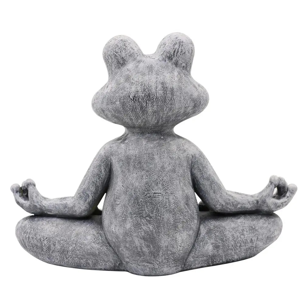 Figura Frog Zen Yoga Frog · Decoración Setup Gamer y Escritorio