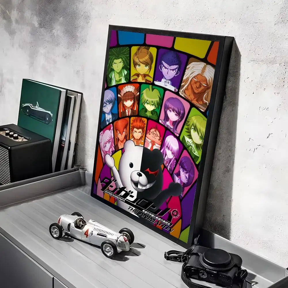 Poster Game D_DanganRonpaS Stickers Mural · Decoración Setup Gamer y Escritorio