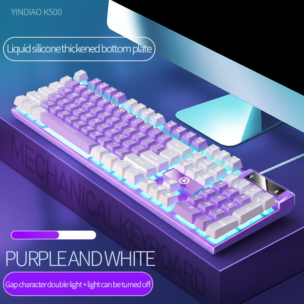 WHXMSH RGB Strike 104 – Teclado Gamer Competitivo