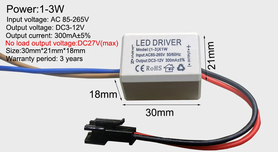 Iluminación LED Driver 300mA 1W · Iluminación Setup Gaming