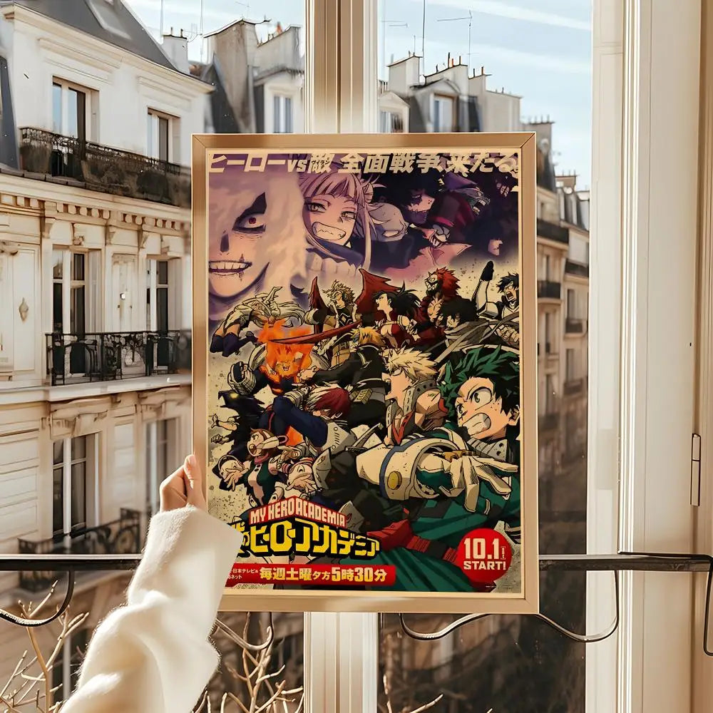 Poster My Hero Academia Room · Decoración Setup Gamer y Escritorio