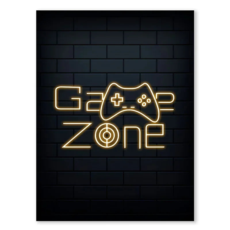 Neón LED Gaming Decoration Posters · Iluminación Setup Gaming