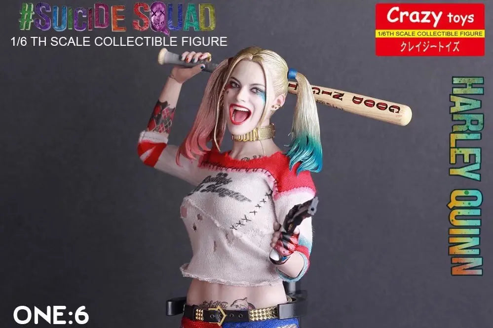 Figura Harley Quinn 1/6 th 28.5cm · Decoración Setup Gamer y Escritorio