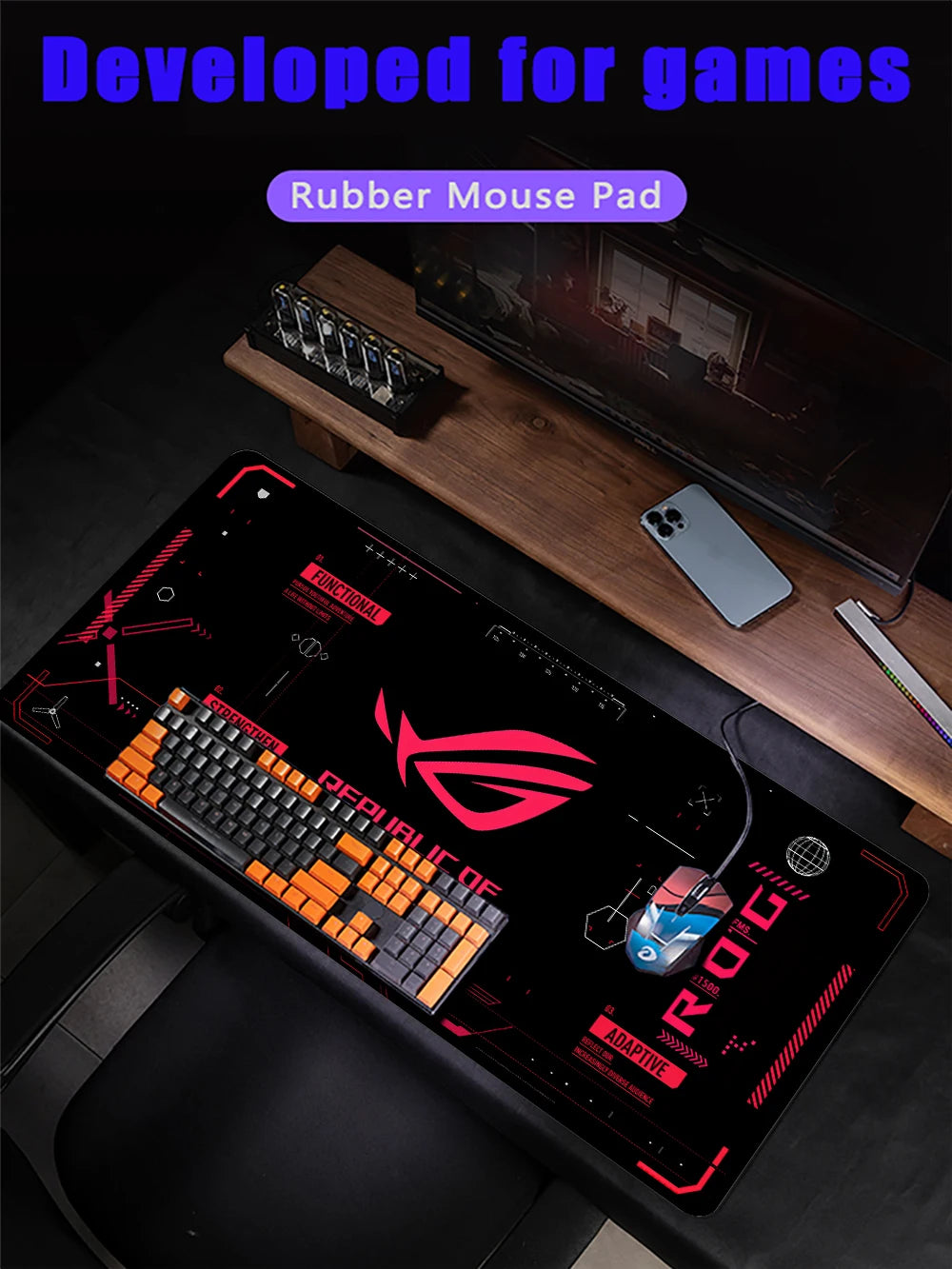 Alfombrilla Gaming XXL Dapesuom - Extended Mouse Pad Premium
