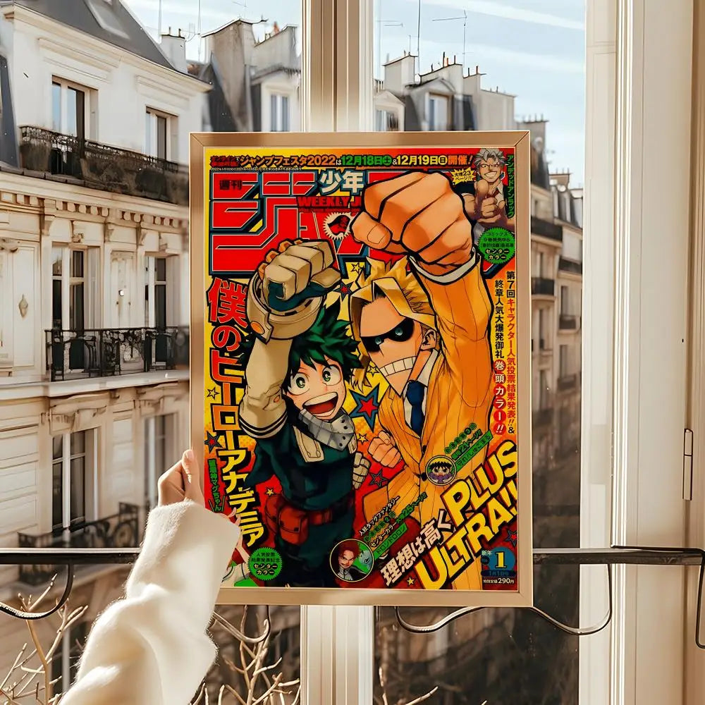 Poster My Hero Academia Room · Decoración Setup Gamer y Escritorio