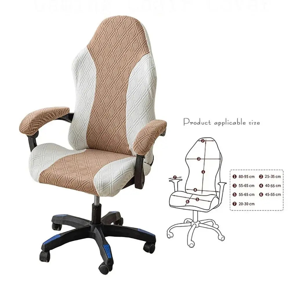 Funda Jacquard Antideslizante para Silla Gaming · 95cm Multicolor Decorativa