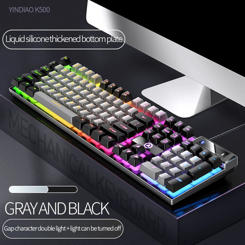 WHXMSH RGB Strike 104 – Teclado Gamer Competitivo