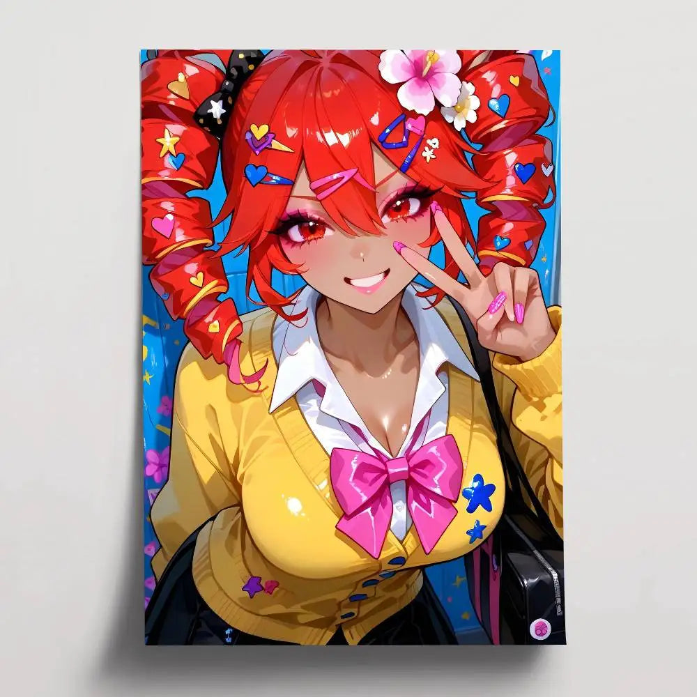 Poster Girl Posters Paintings Study · Decoración Setup Gamer y Escritorio
