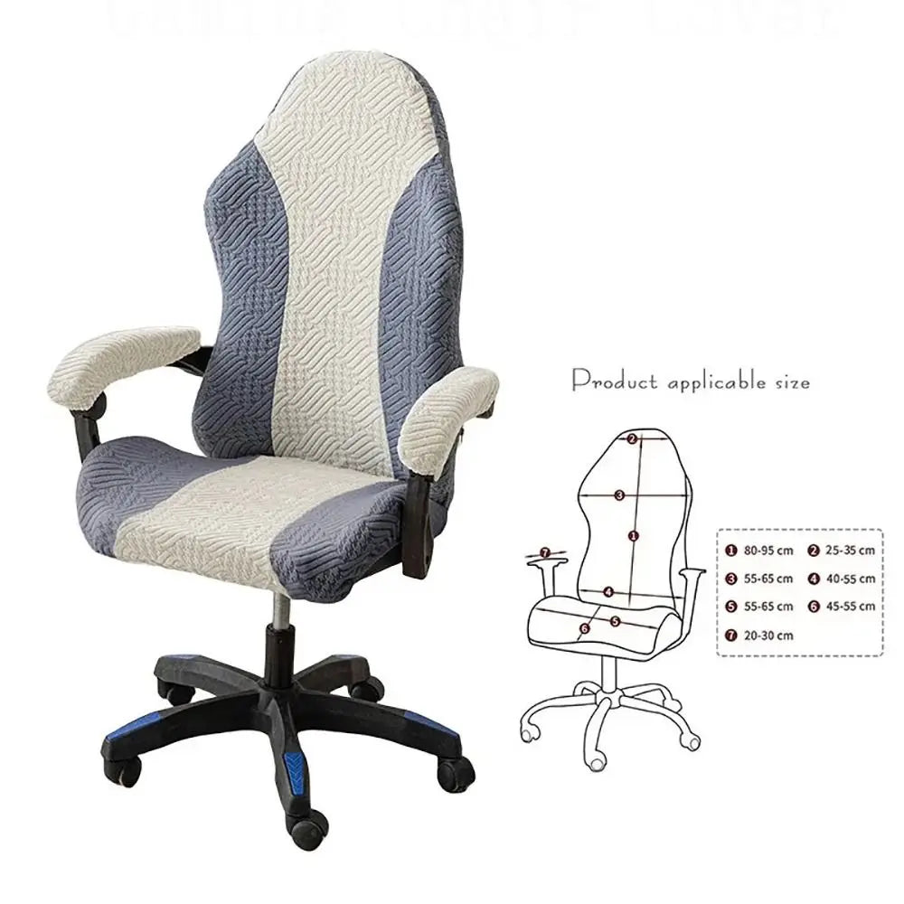 Funda Jacquard Antideslizante para Silla Gaming · 95cm Multicolor Decorativa