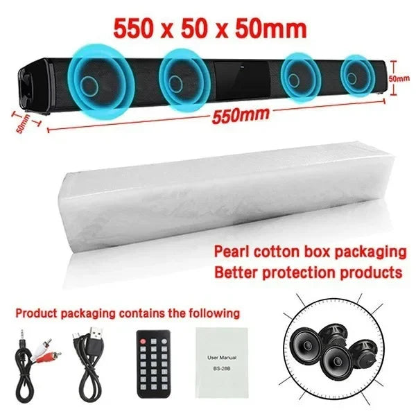 MouZYuan BS28B SoundBar Pro 40Wx Column