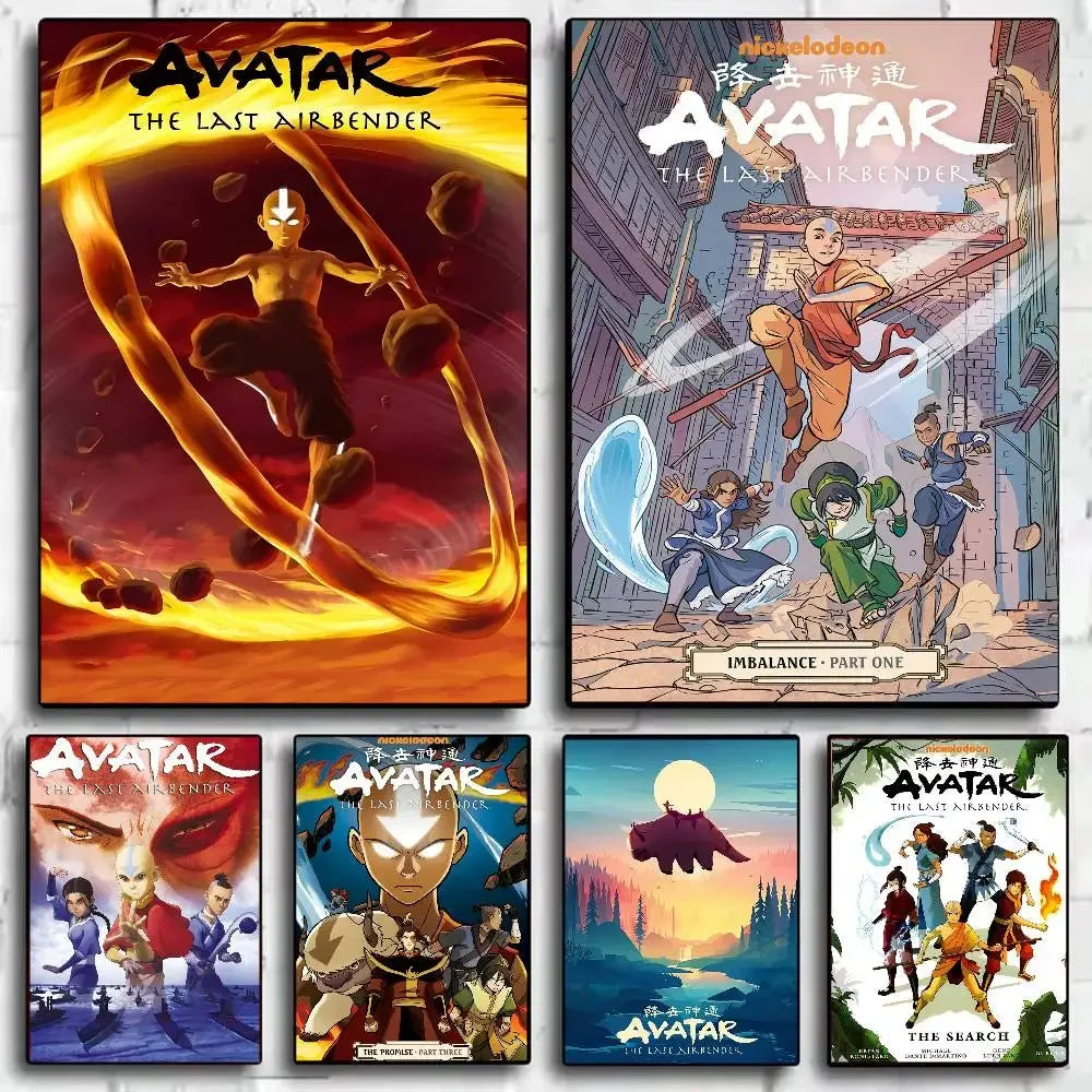 Poster Avatar The Last Airbender · Decoración Setup Gamer y Escritorio