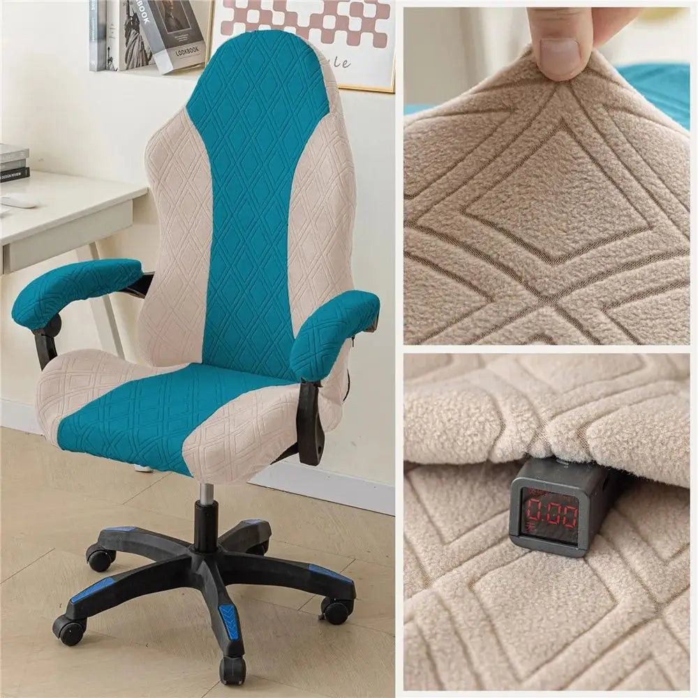 Funda Jacquard Antideslizante para Silla Gaming · 95cm Multicolor Decorativa