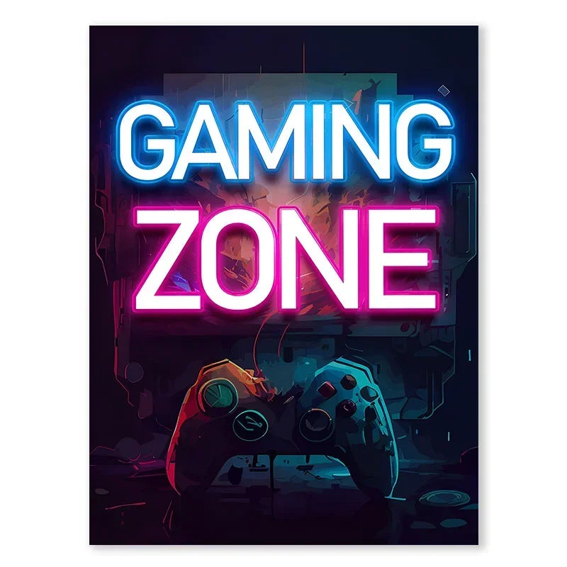Neón LED Gaming Decoration Posters · Iluminación Setup Gaming