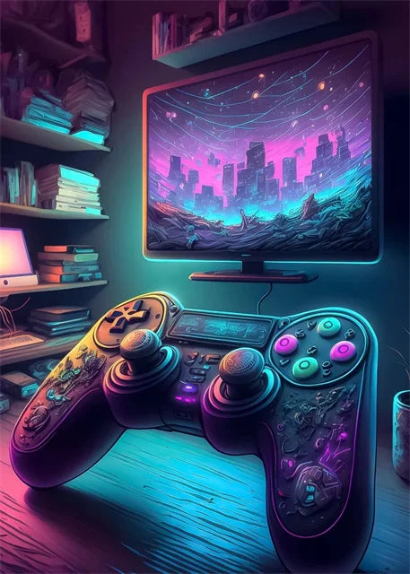 Neón LED Game Art Pictures · Iluminación Setup Gaming