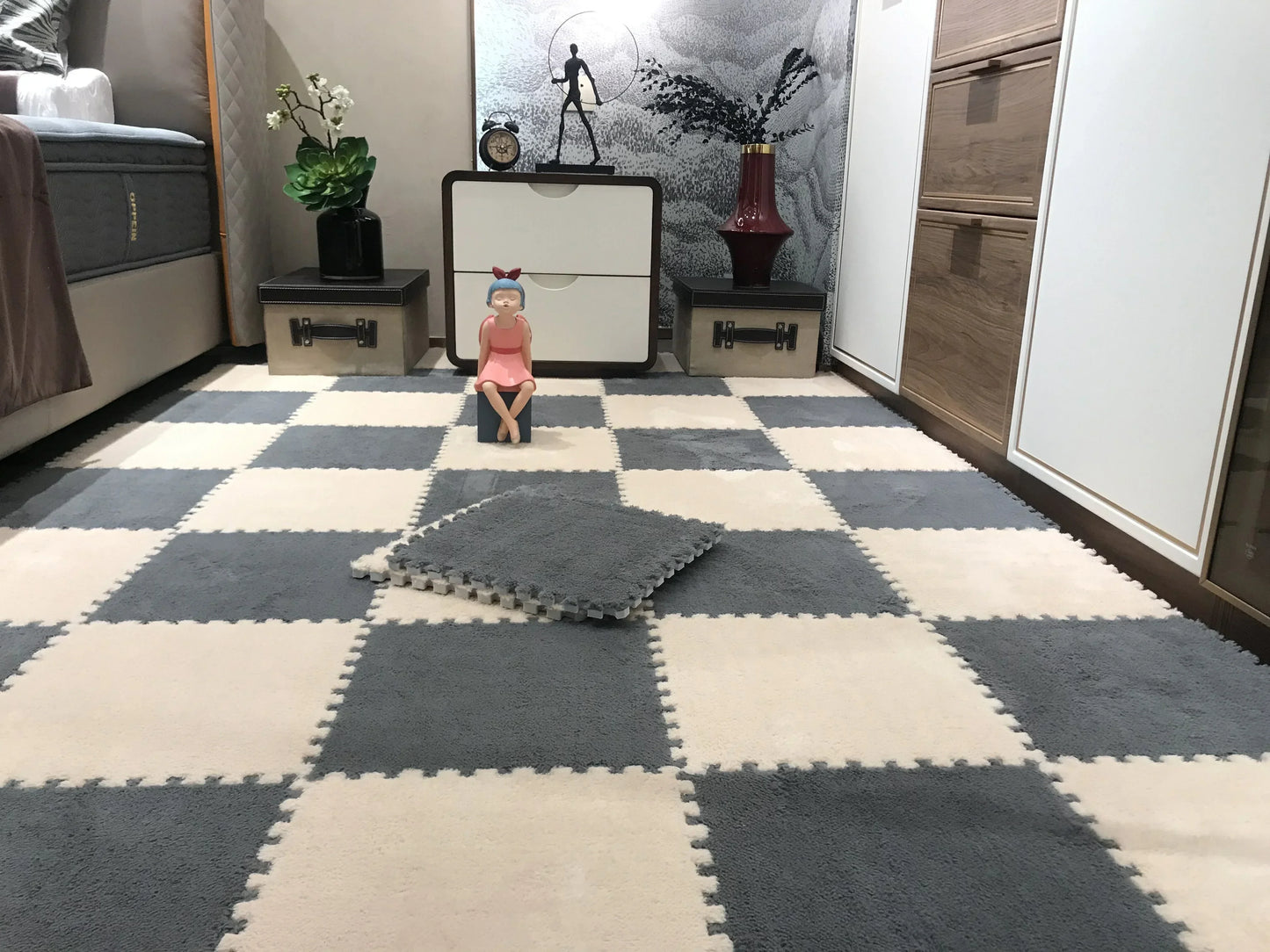 Alfombra Decorativa Soft Floor Mat Stain 30cm · Decoración Setup Gamer y Escritorio