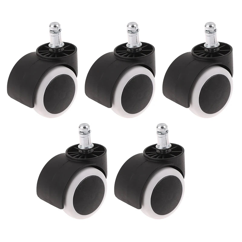 Pack 5 Ruedas de Repuesto para Silla Gaming · 50mm Universal Antirruido