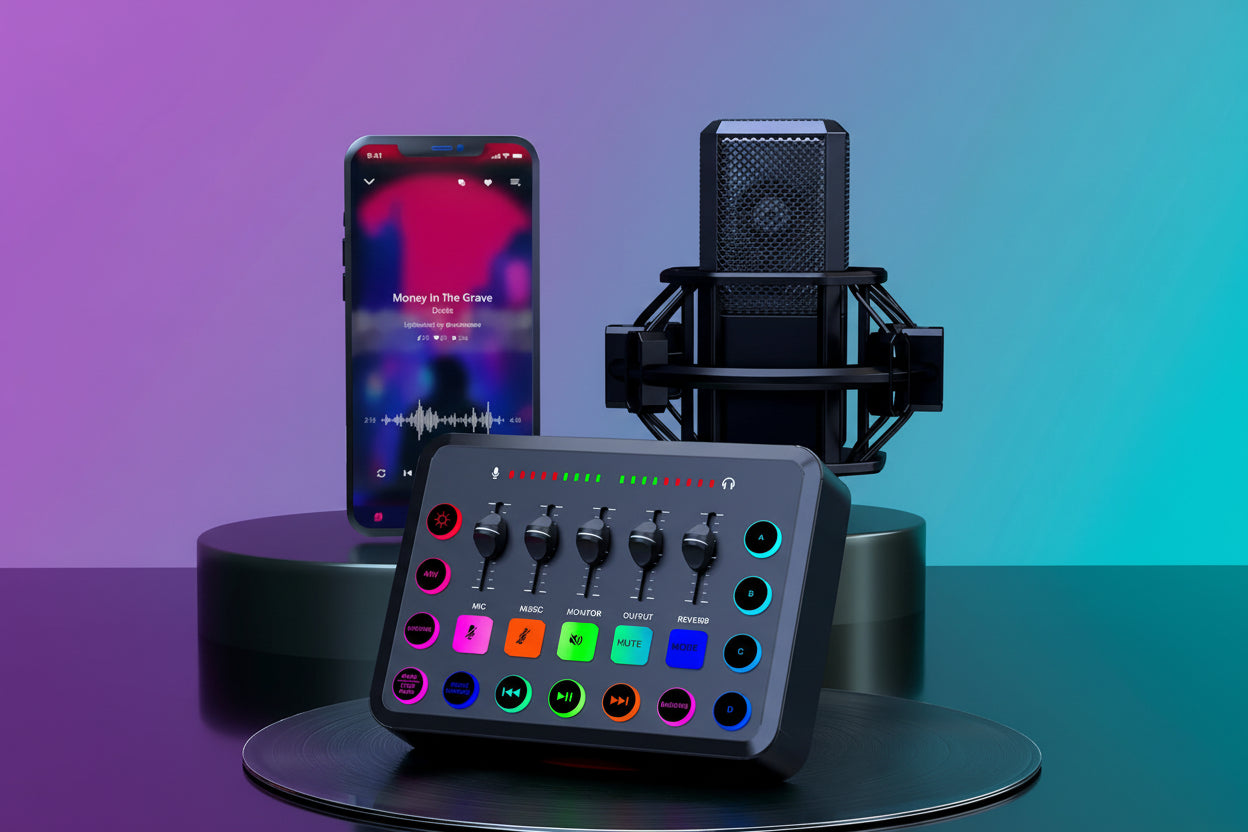 Mezclador de audio para directos y streaming