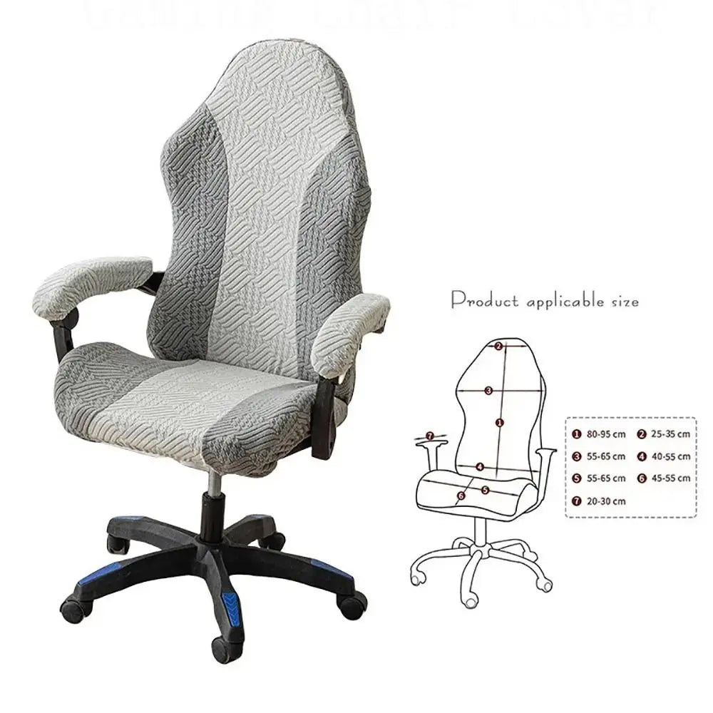 Funda Jacquard Antideslizante para Silla Gaming · 95cm Multicolor Decorativa
