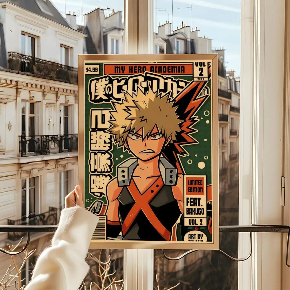 Poster My Hero Academia Room · Decoración Setup Gamer y Escritorio