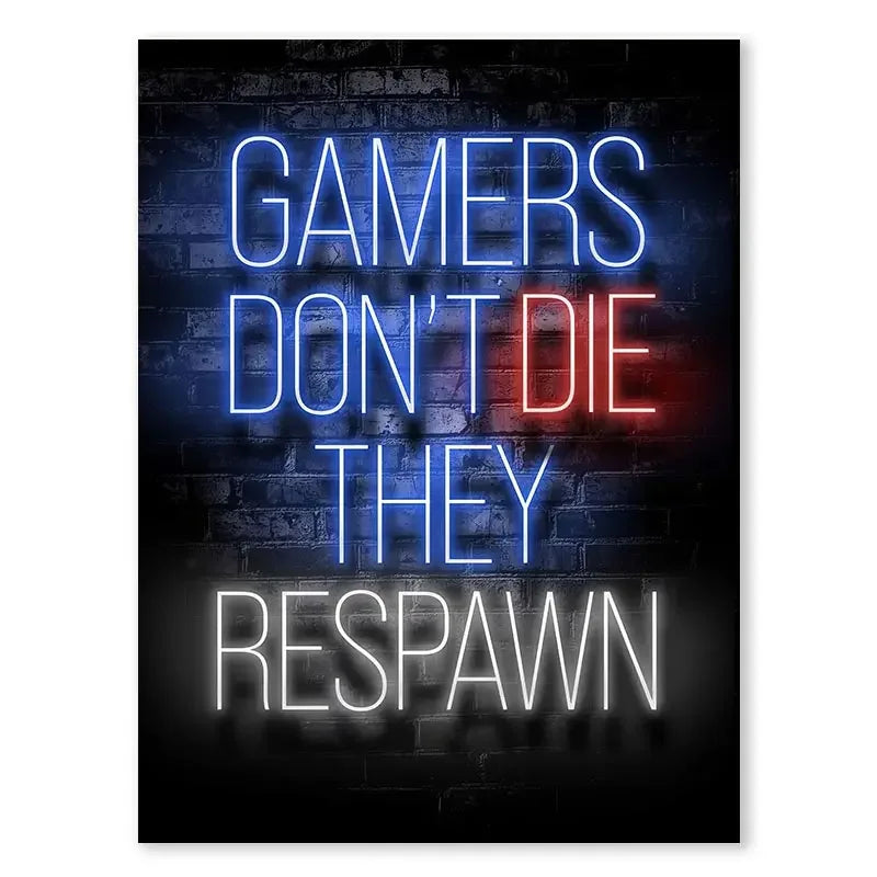 Neón LED Gaming Decoration Posters · Iluminación Setup Gaming