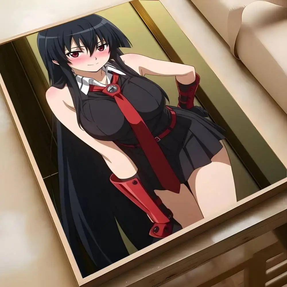 Poster Akame Ga Kill Art · Decoración Setup Gamer y Escritorio