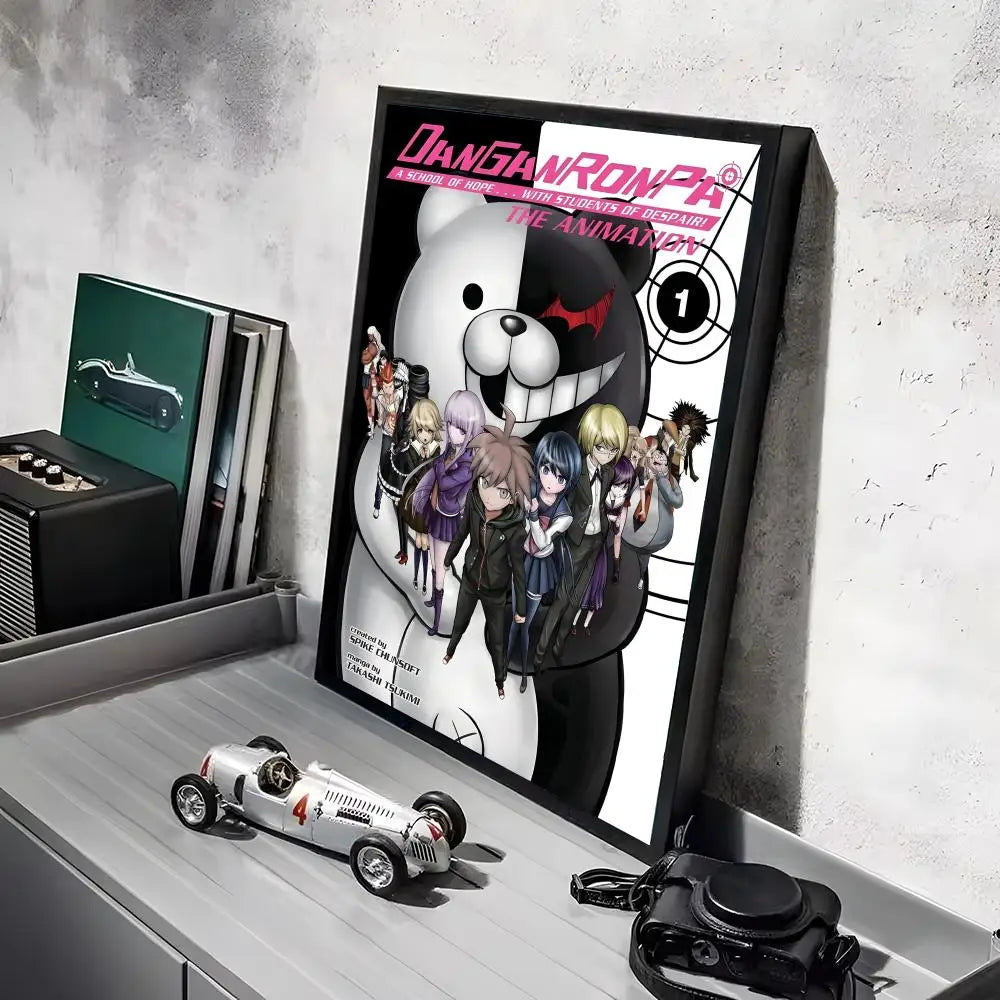 Poster Game D_DanganRonpaS Stickers Mural · Decoración Setup Gamer y Escritorio