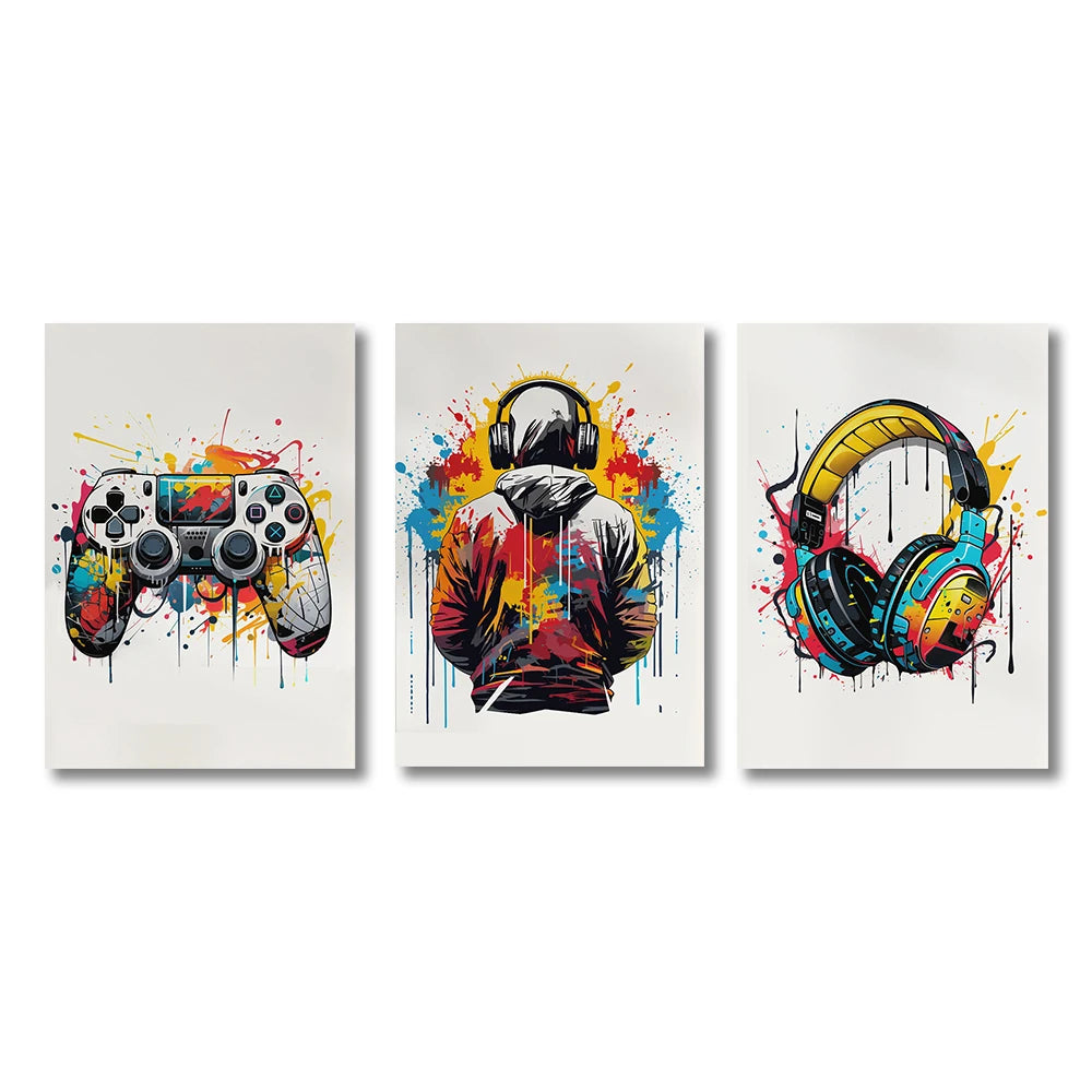 Poster of Gaming Prints Gamer · Decoración Setup Gamer y Escritorio