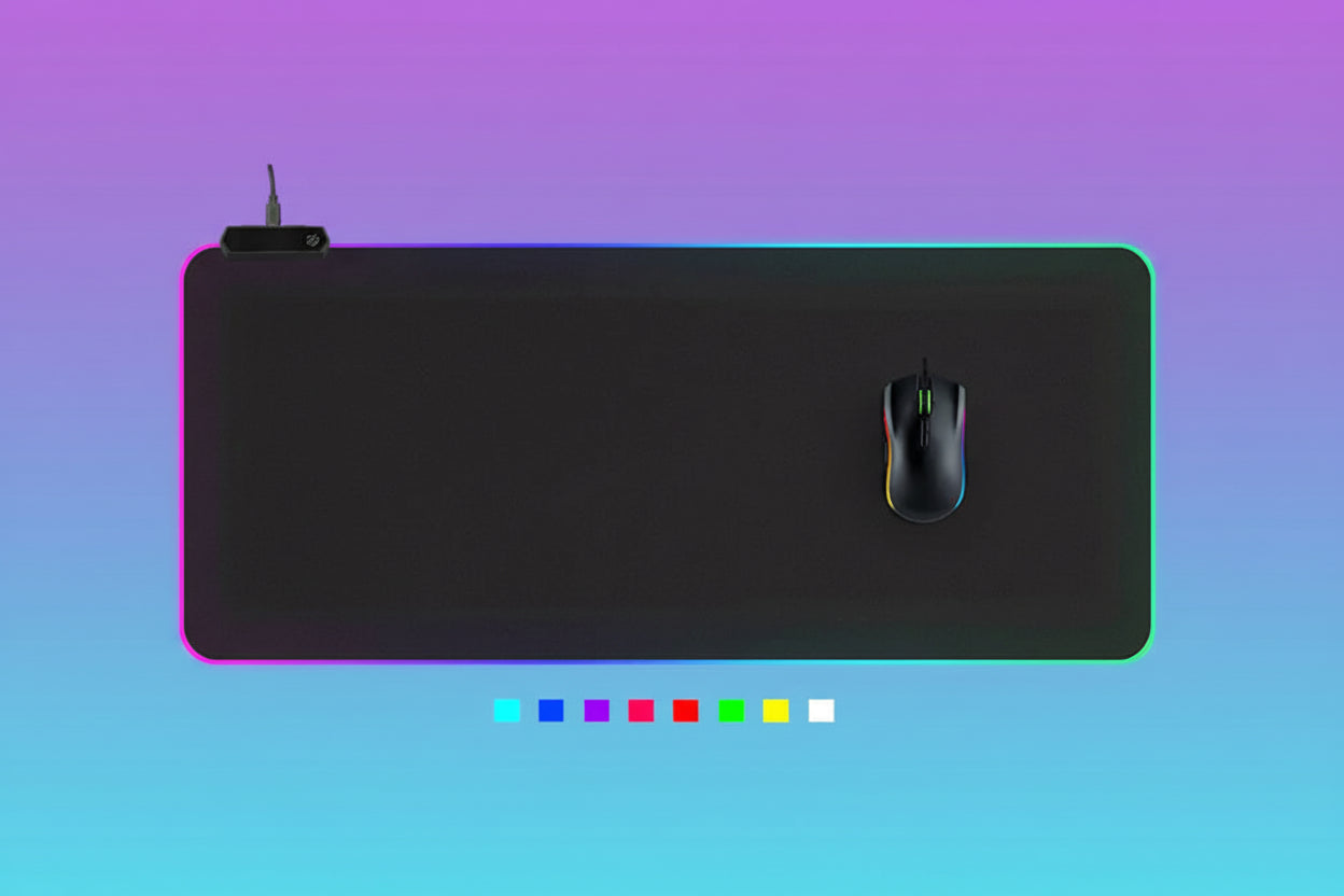 Alfombrilla Gaming RGB LED - 14 Modos de Iluminación
