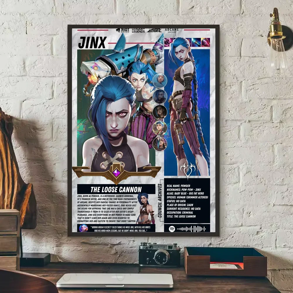 Poster ARCANE Movie Aesthetic Canvas · Decoración Setup Gamer y Escritorio