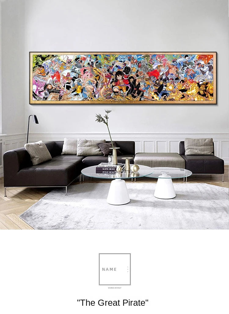 Poster One Family Photo Hanging One Piece · Decoración Setup Gamer y Escritorio