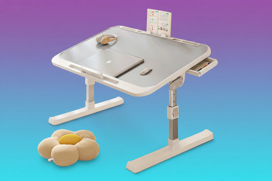 Mesa Plegable Ajustable para Portátil - Cama y Suelo