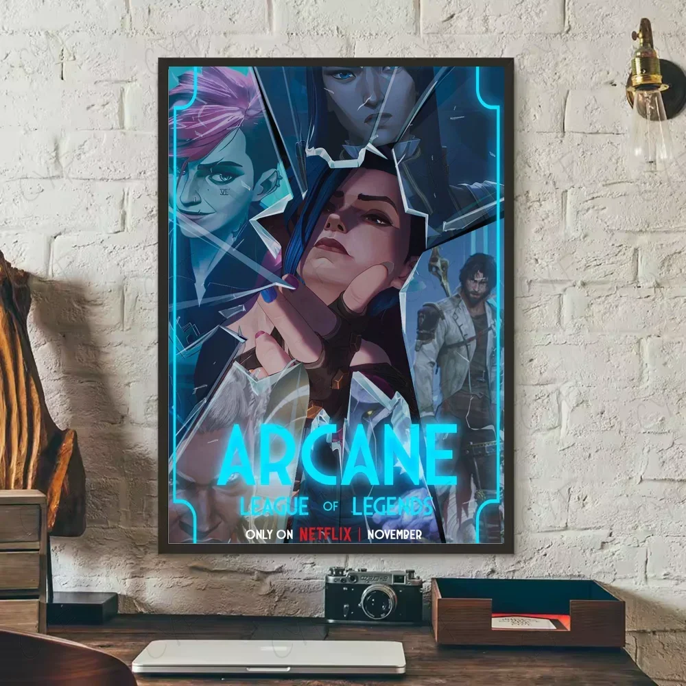 Poster ARCANE Movie Aesthetic Canvas · Decoración Setup Gamer y Escritorio