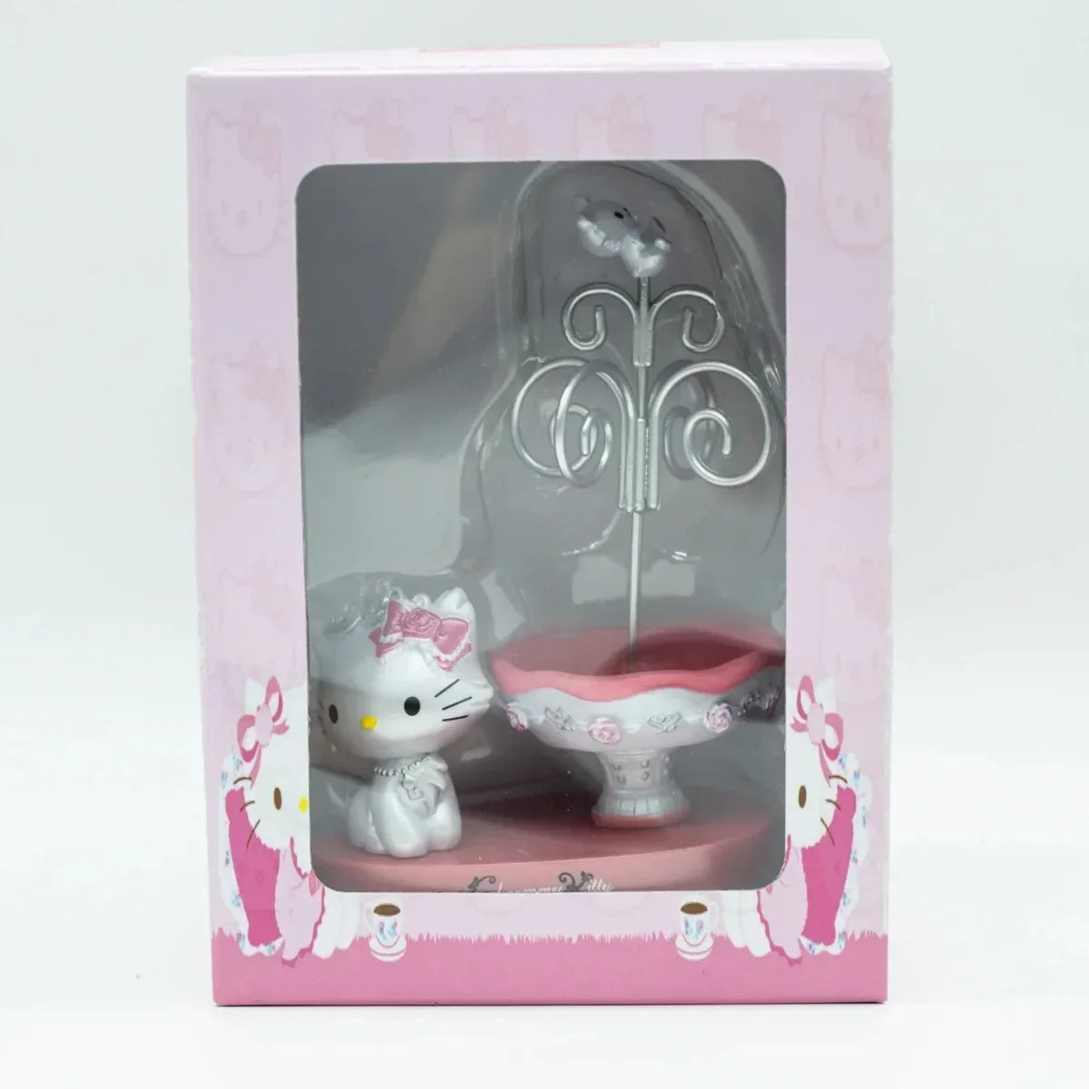 Figura Decorativa Hello Kitty con Espejo Joyero · Decoración Setup Gamer Kawaii
