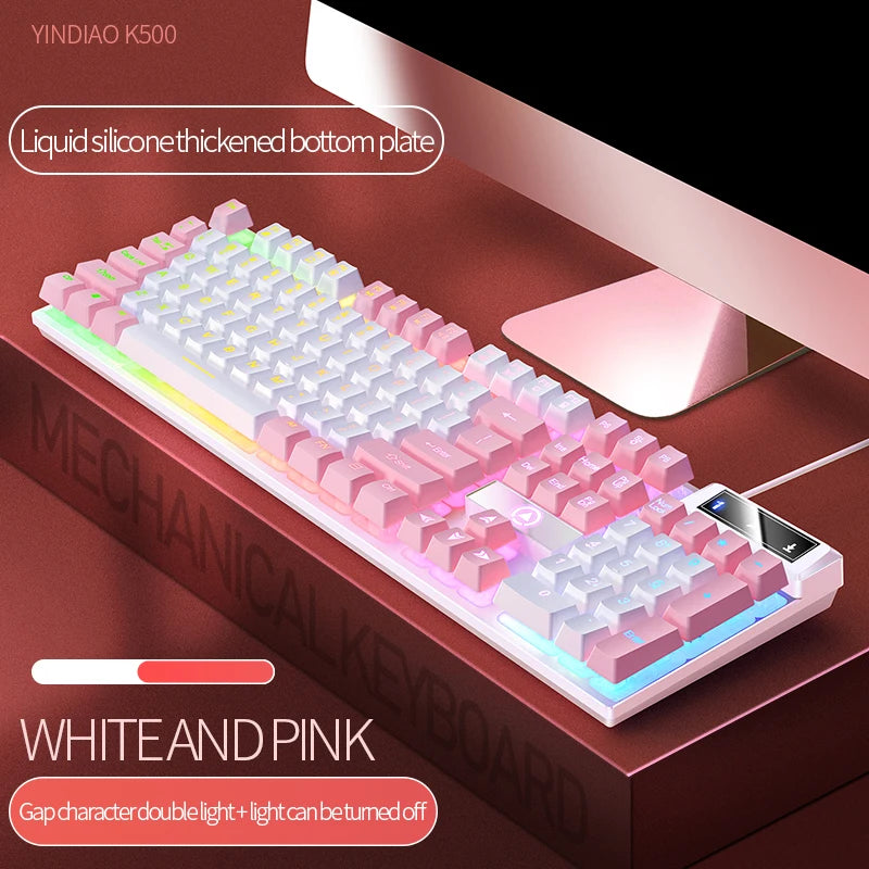WHXMSH RGB Strike 104 – Teclado Gamer Competitivo