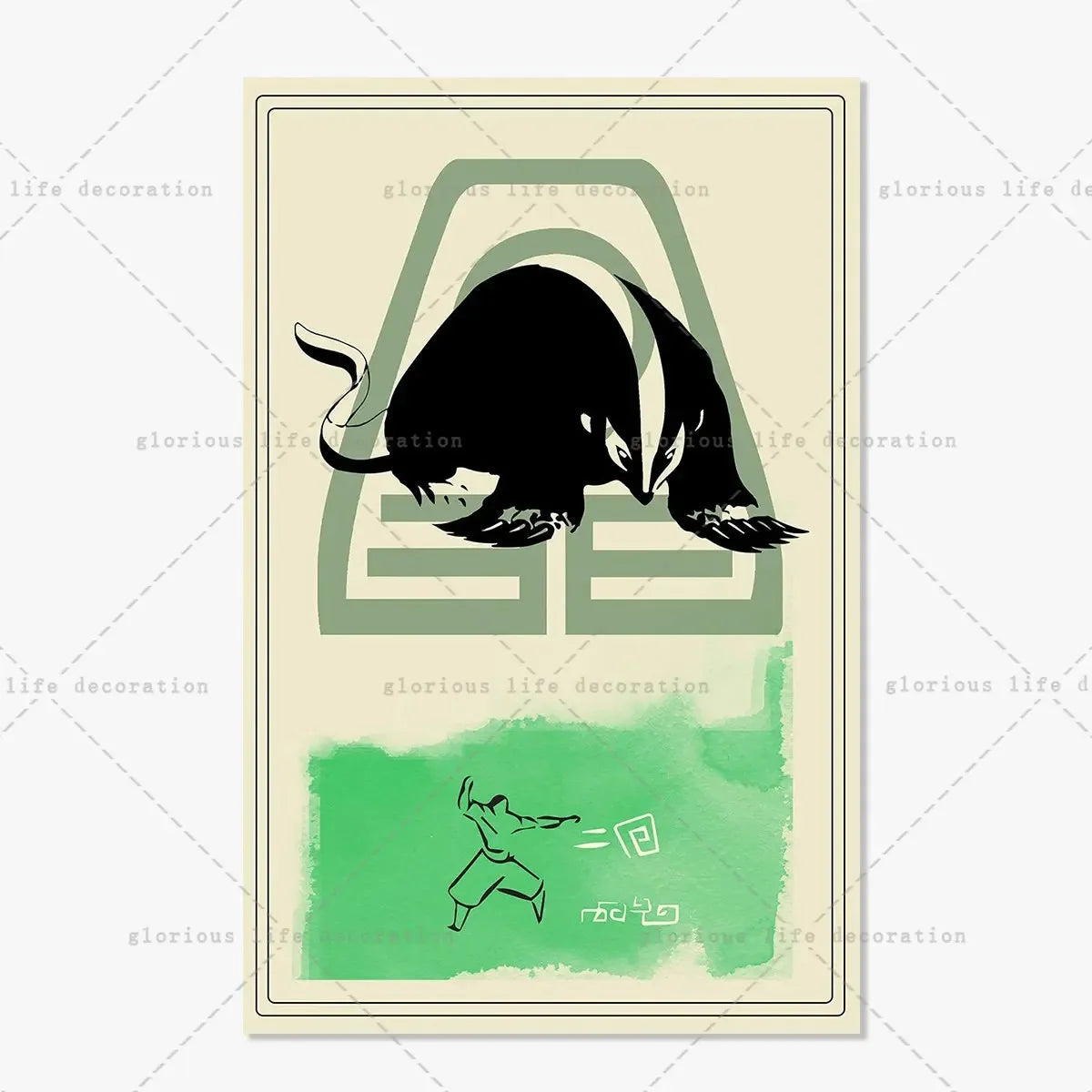 Poster Avatar The Last Airbender · Decoración Setup Gamer y Escritorio