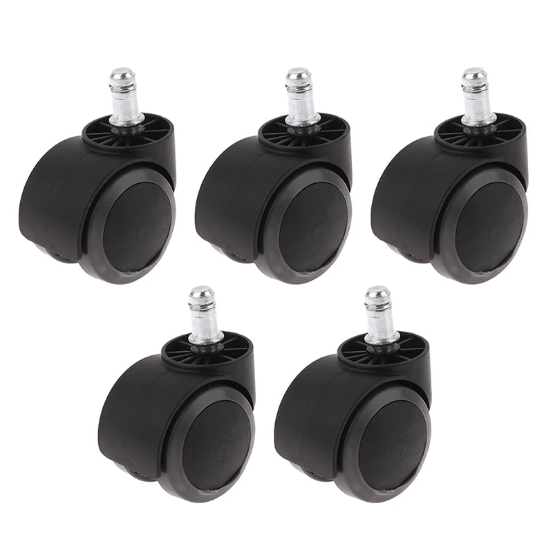 Pack 5 Ruedas de Repuesto para Silla Gaming · 50mm Universal Antirruido