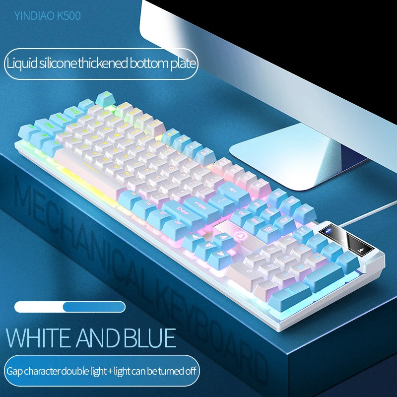 WHXMSH RGB Strike 104 – Teclado Gamer Competitivo