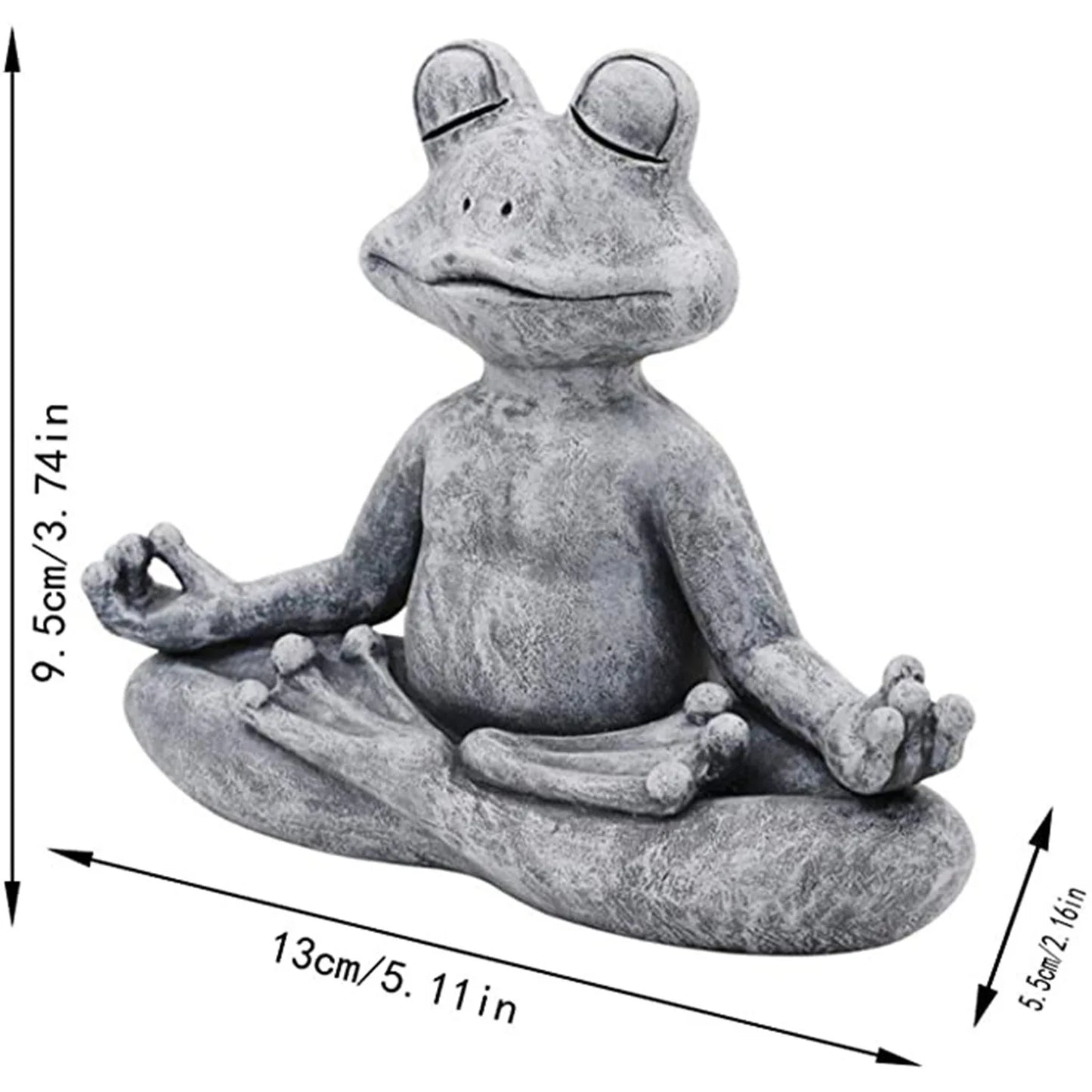 Figura Frog Zen Yoga Frog · Decoración Setup Gamer y Escritorio