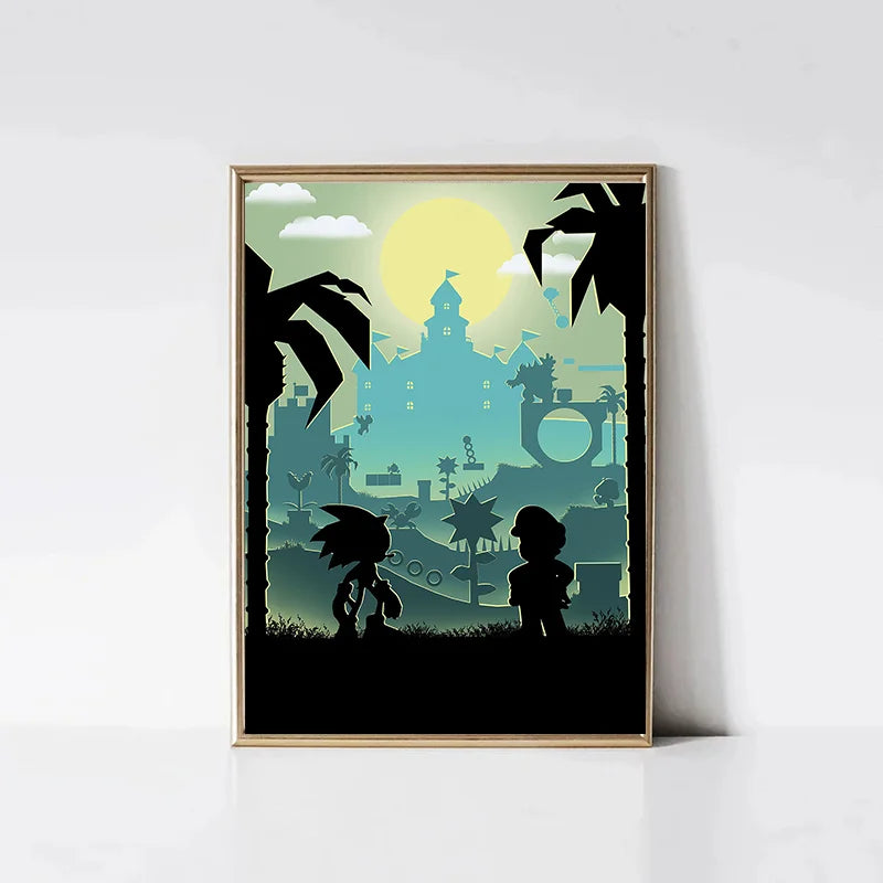 Poster Minimalist Video Game and · Decoración Setup Gamer y Escritorio