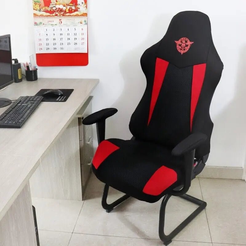 Silla Gaming Reclinable Negra y Azul · Setup Gamer Económico con Reposabrazos