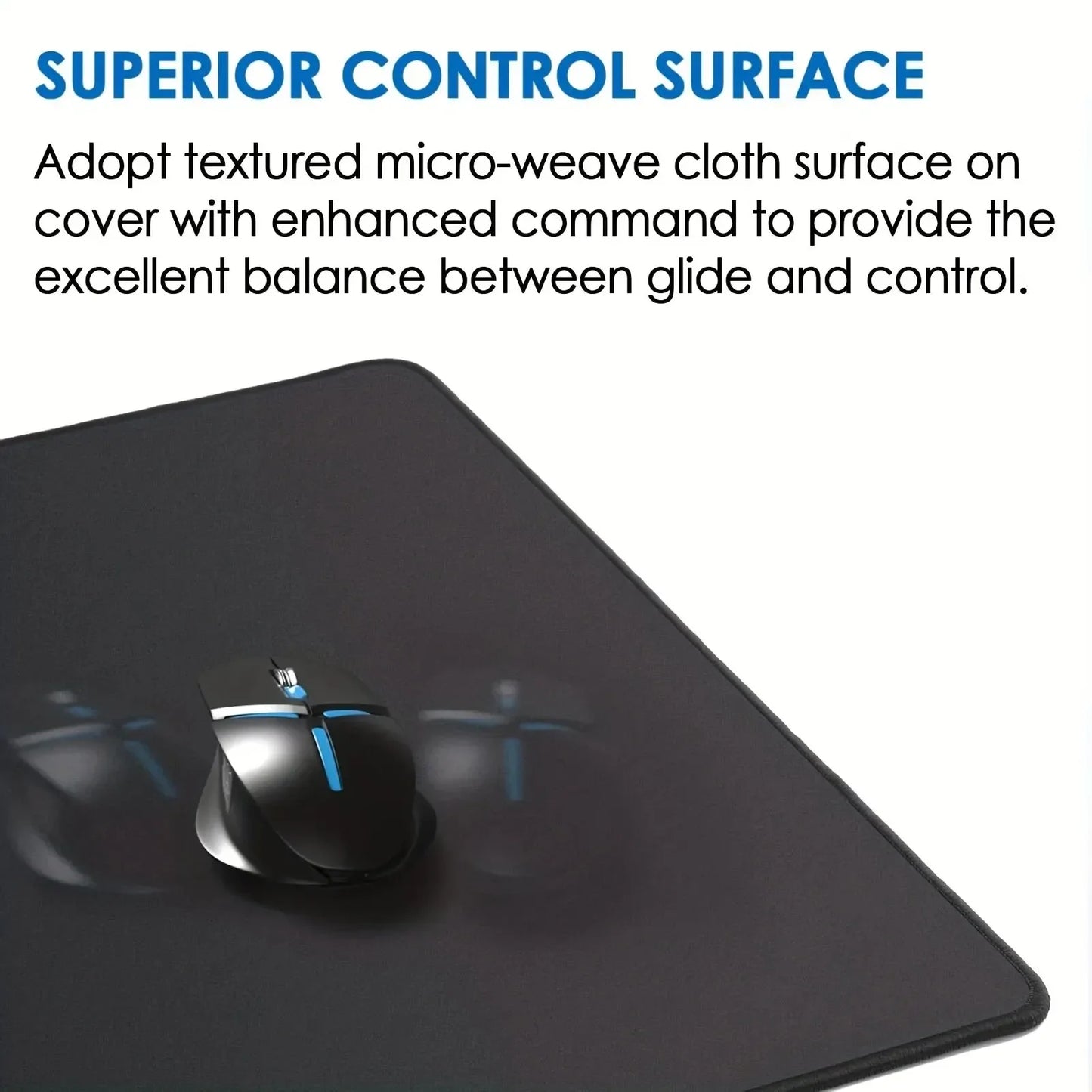 Alfombrilla Gaming Grande Olas del Mar - Mouse Pad XXL 700x300mm con Bordes Cosidos