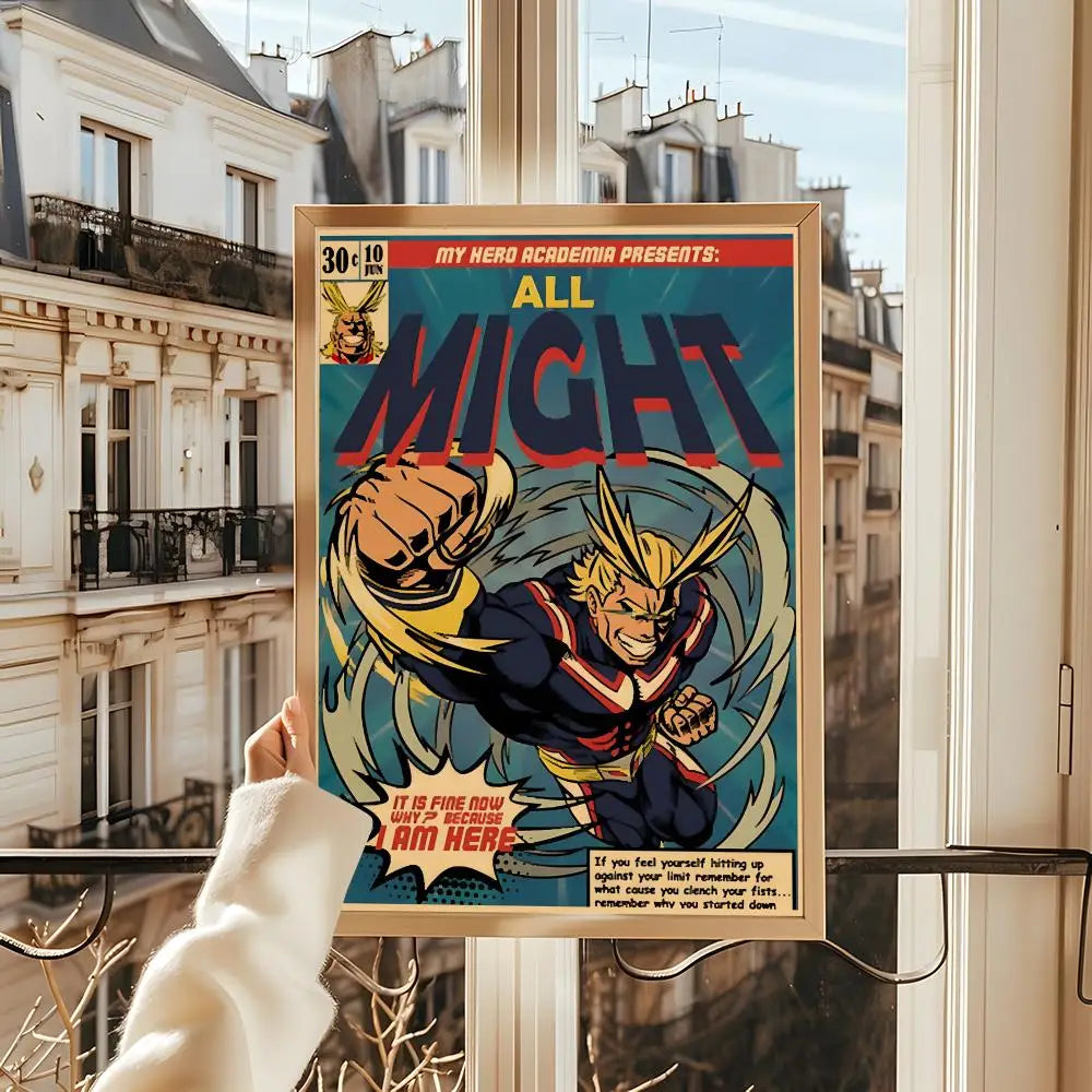 Poster My Hero Academia Room · Decoración Setup Gamer y Escritorio