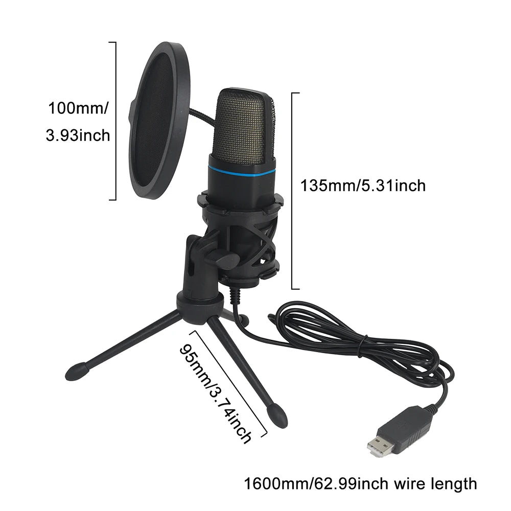 Micrófono USB RGB para gaming