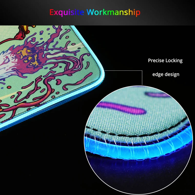 Alfombrilla Gaming RGB Dragón Chino XXL - LED Multicolor